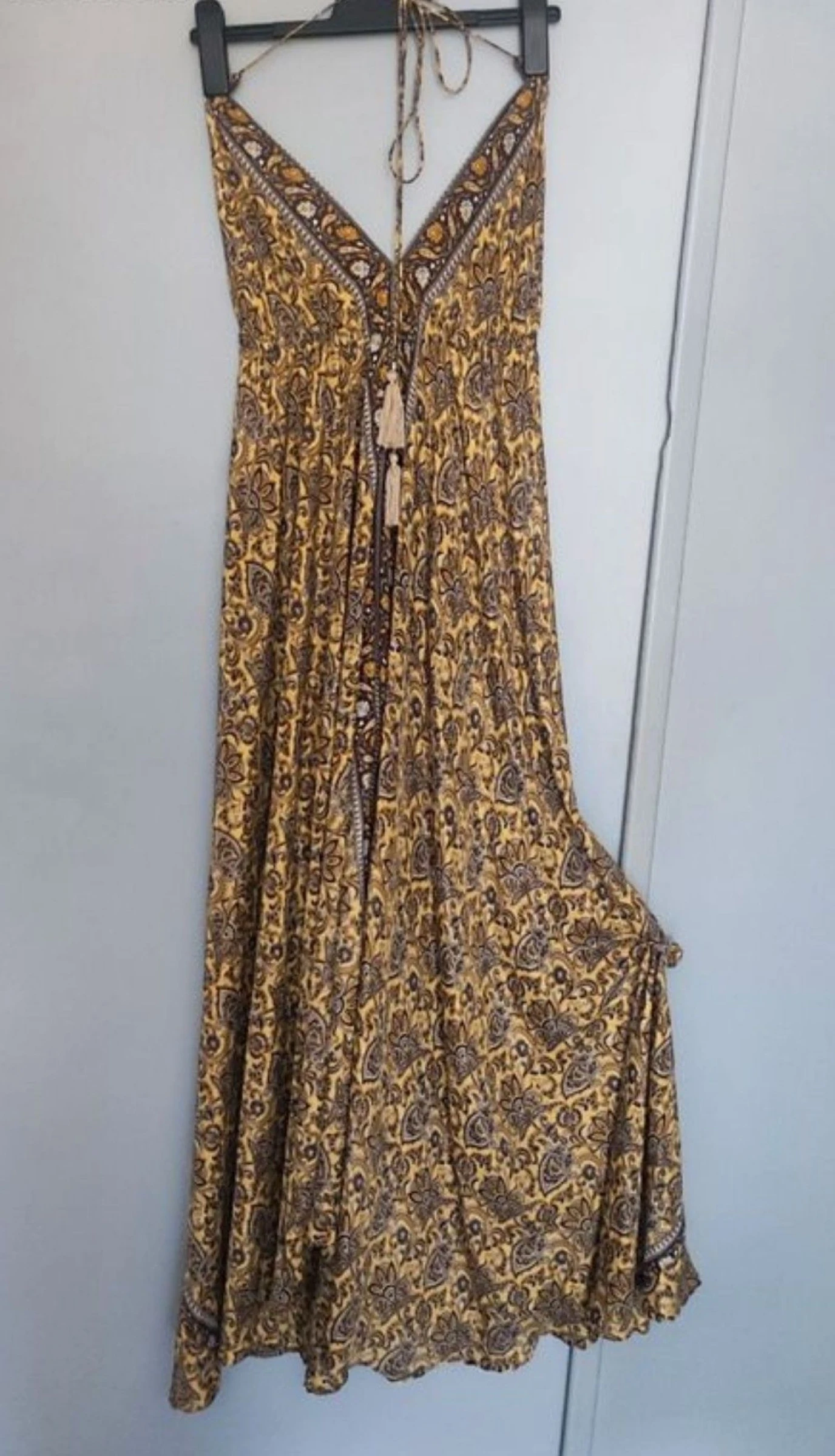 Robe longue Bohème Indienne - Ajustable Dos nu